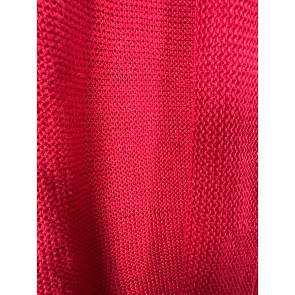 Eileen Fisher Open Cardigan 100% Hemp Red Womens Size Medium Lightweight - Picture 4 of 8
